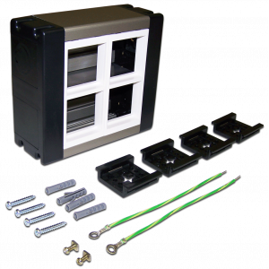 Wall block, double row, for eight 45x45 Mosaic modules